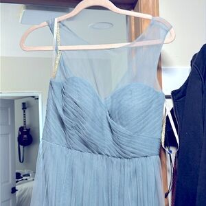 Very nice blue Jenny yoo prom dress